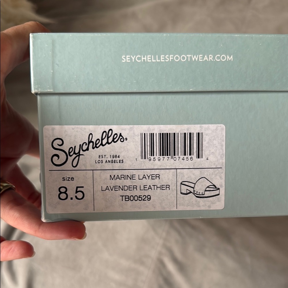 Seychelles Lavender Leather Mules